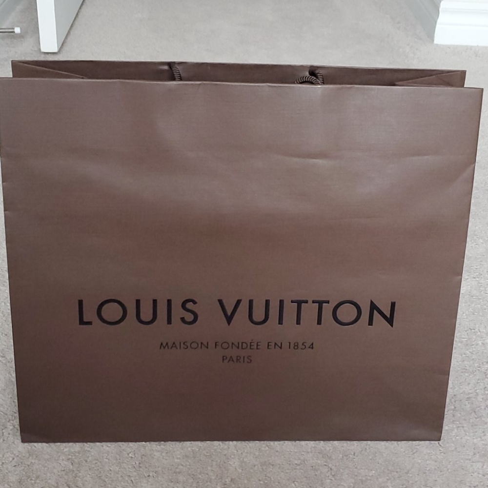 Louis Vuitton brown paper bag